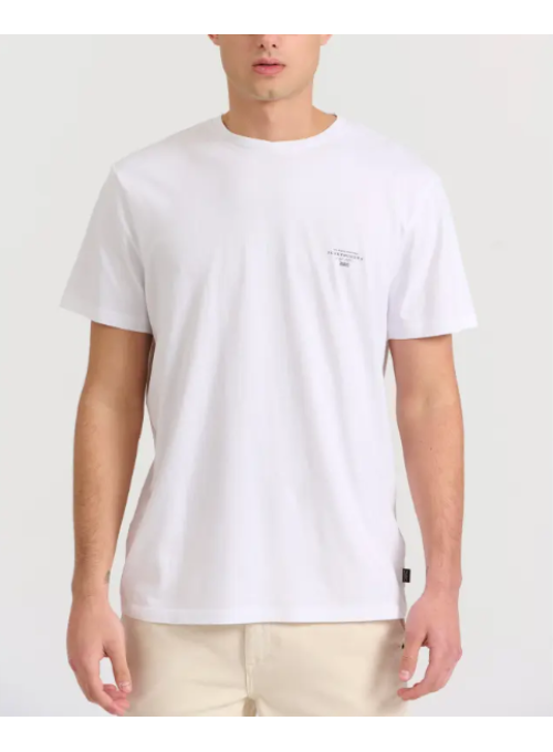 Funky Buddha - Ανδρικό T-shirt με Λαιμόκοψη (White)
